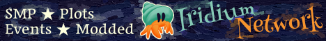 Iridium Network Minecraft server banner