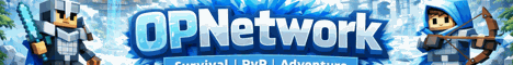 OPNetwork Minecraft server banner