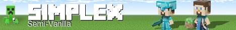 Simplex Minecraft server banner